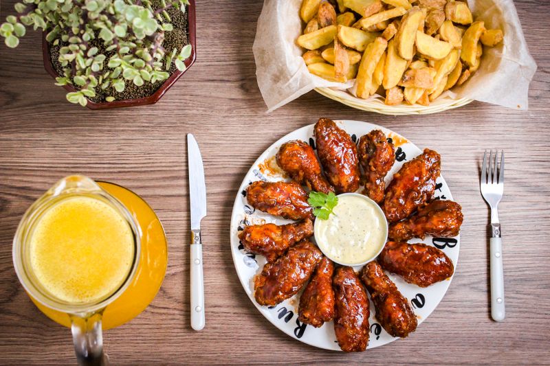 Dry rub wings with bold seasoning